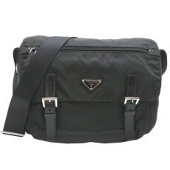 Prada Shoulder Tessuto Bag Black Bag Nero - Picture 2 of 9